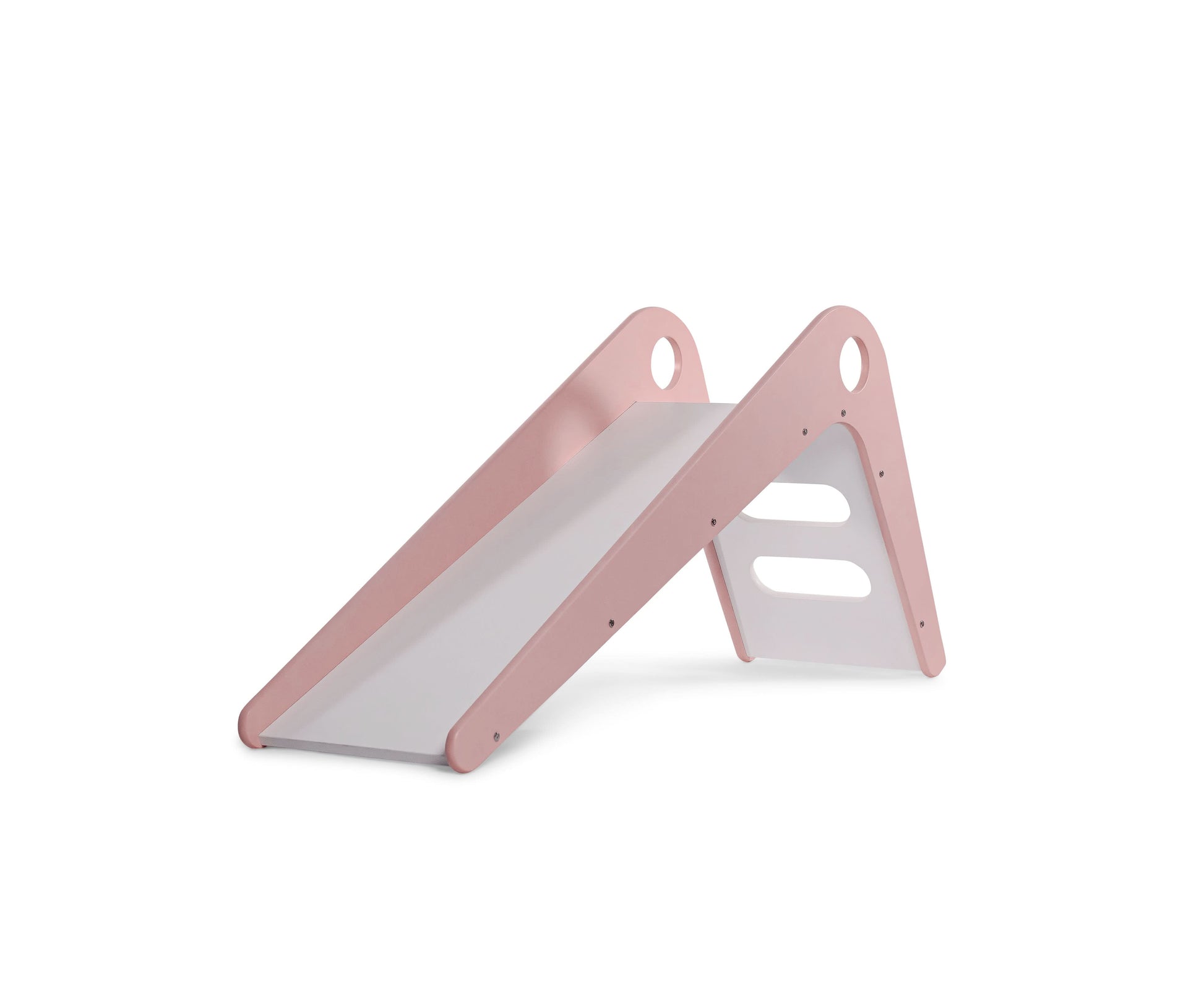 Manuka - Avenlur's Safe and Fun Indoor Toddler Slide in Pink - Side View