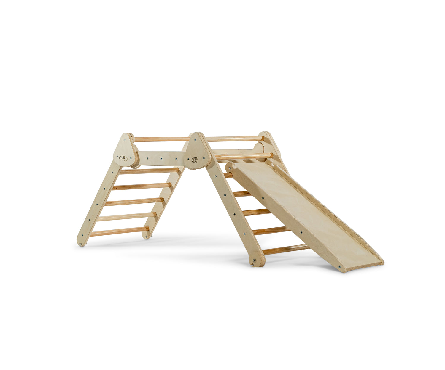 Avenlur's Vicus Pikler Triangle Ladder Showing Side of Smooth Ramp 