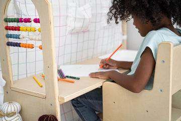 Flair Avenlur Wood House Desk with Chair | Indoor Playhouse ...