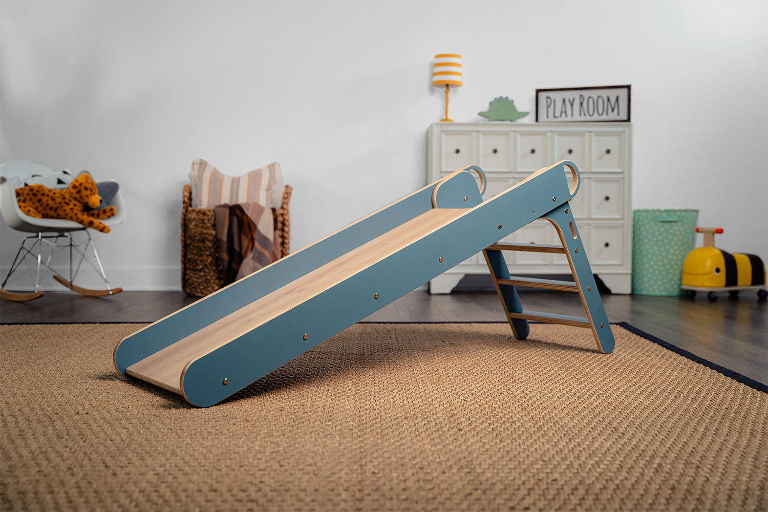 Picture of Holland - Avenlur's Wooden Folding Slide, in Blue
