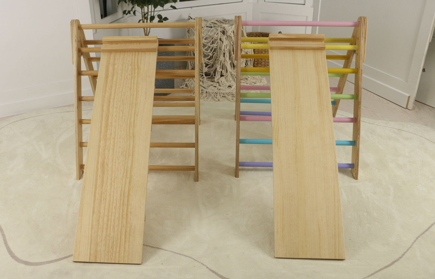 Olive- Pikler Triangle Ladder and Climber Slide - Multiple Sizes.