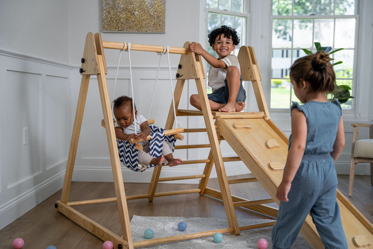 Juniper - Real Wood Folding Playset.