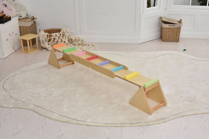 Willow- Rainbow Seesaw and Balance Beam.