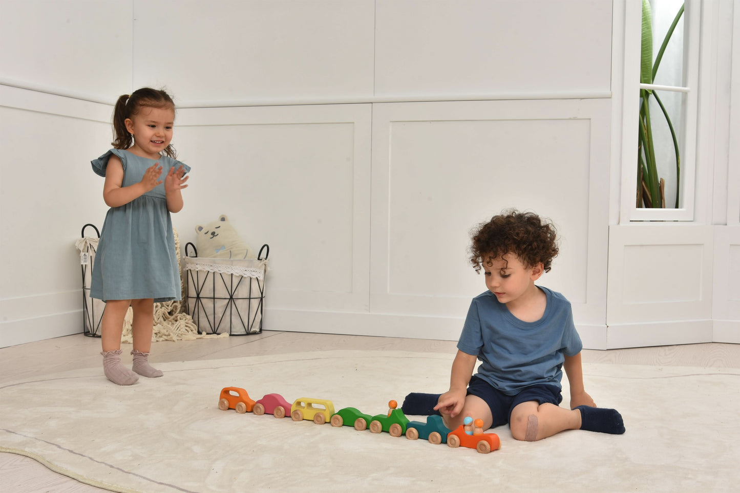 Wooden Car Toy set - 10 Piece Set.