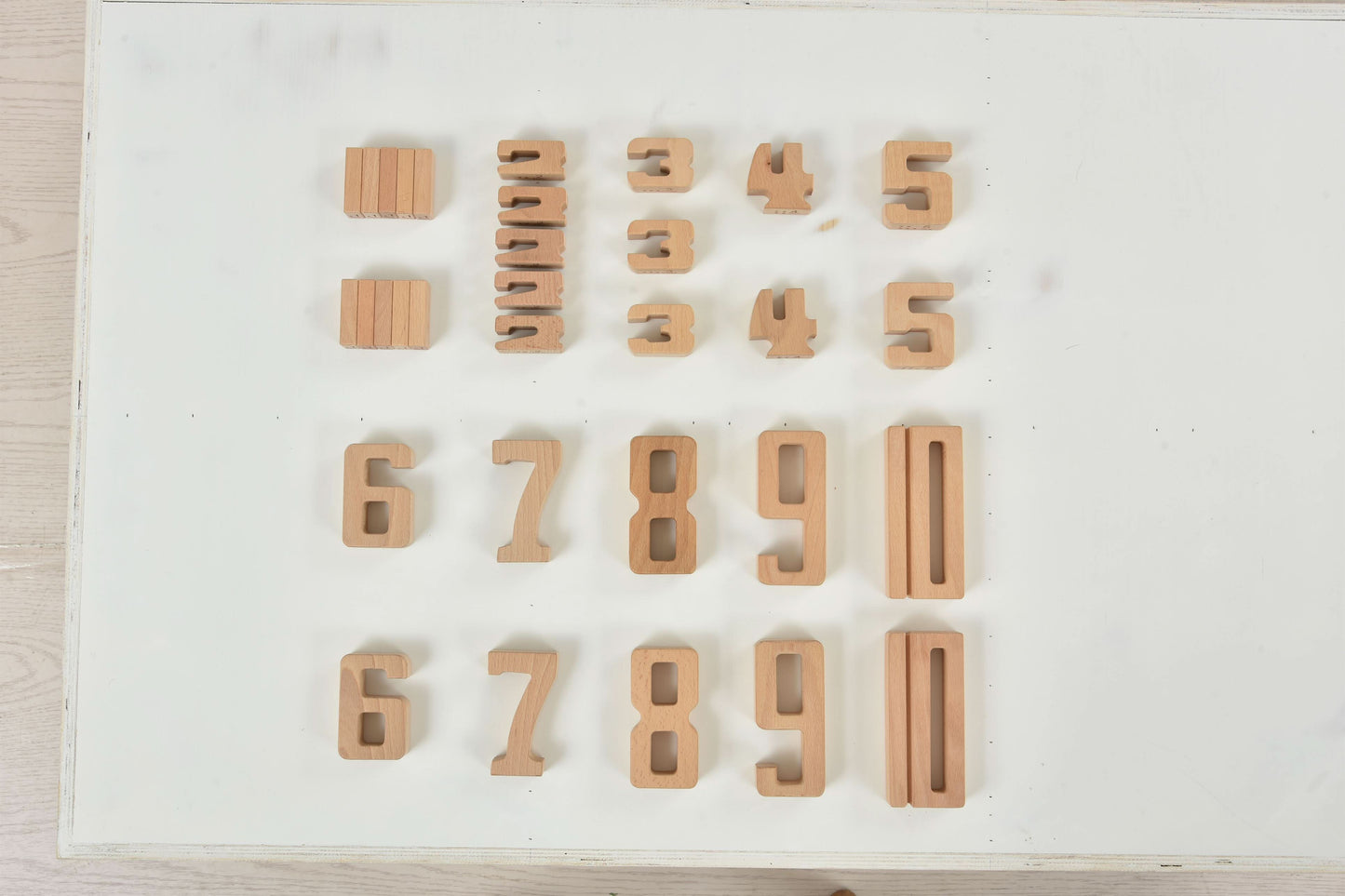 Number Blocks - Montessori Large Wooden Blocks.