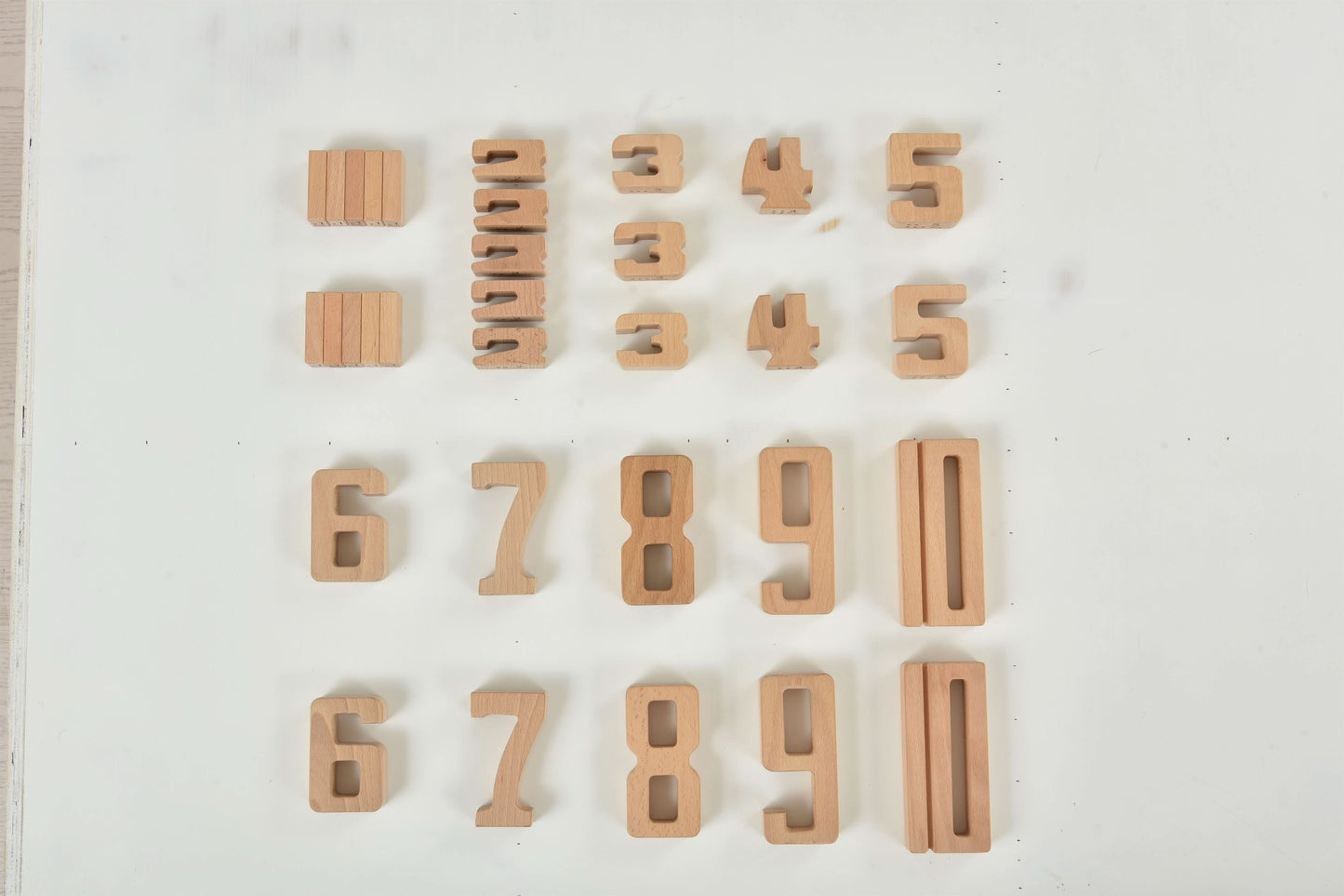 Number Blocks - Montessori Large Wooden Blocks.