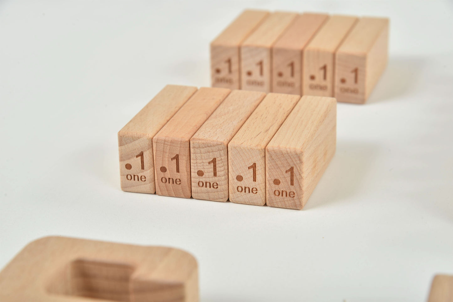 Number Blocks - Montessori Large Wooden Blocks.