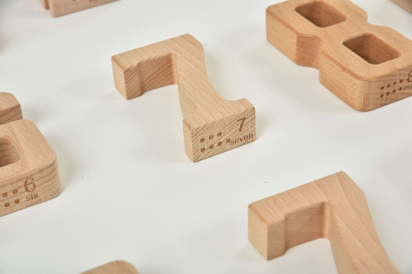 Number Blocks - Montessori Large Wooden Blocks.