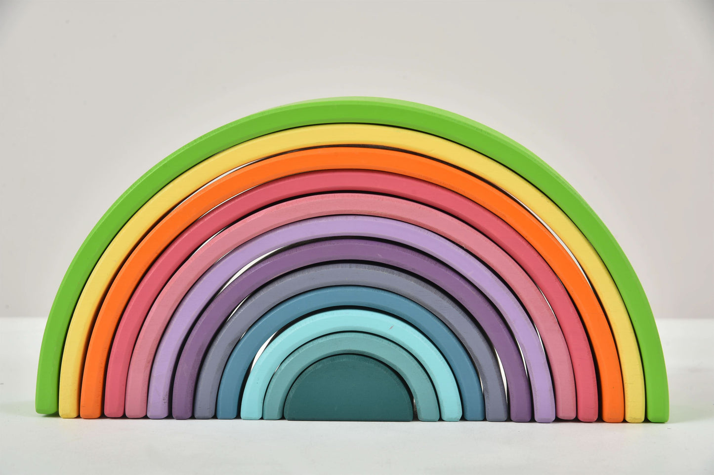 Wooden Rainbow Stacker Blocks.