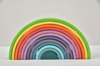 Wooden Rainbow Stacker Blocks.