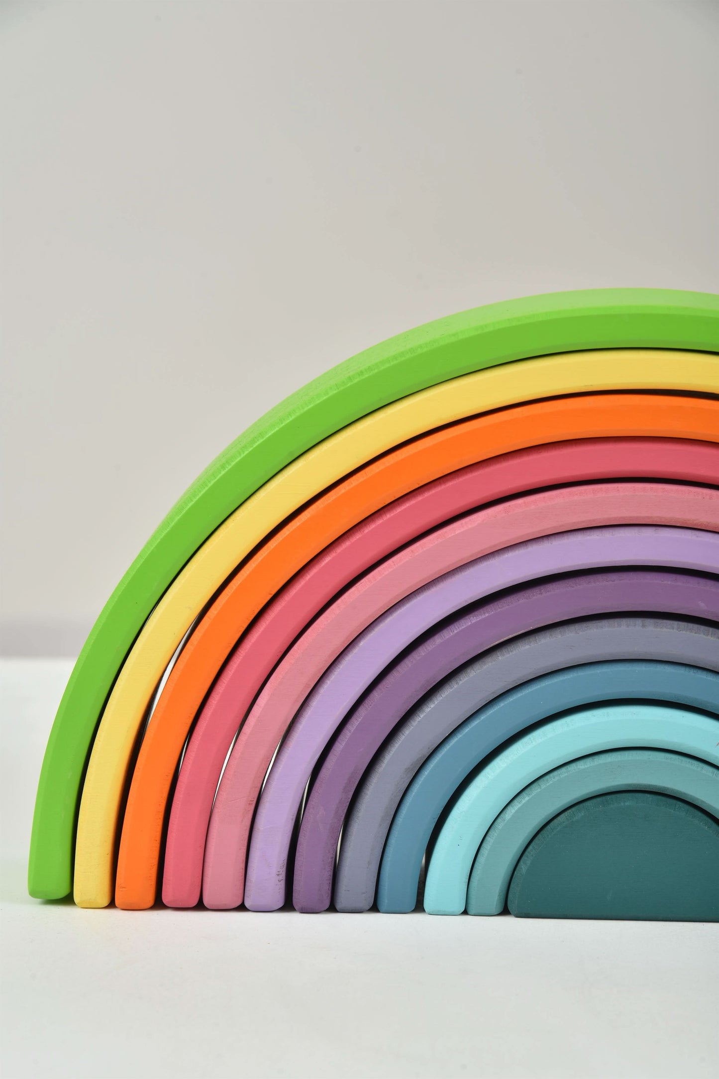 Wooden Rainbow Stacker Blocks