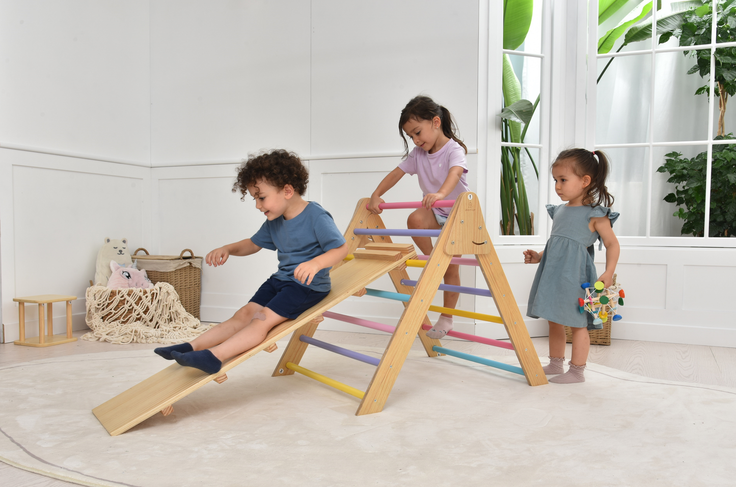 Olive- Pikler Triangle Ladder and Climber Slide - Multiple Sizes.