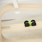 Avenlur car ramp toy with four wooden race cars