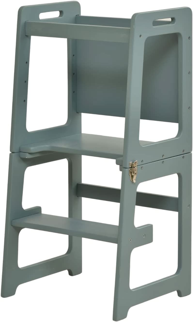 Avenlur Date step stool helping a toddler reach the bathroom sink