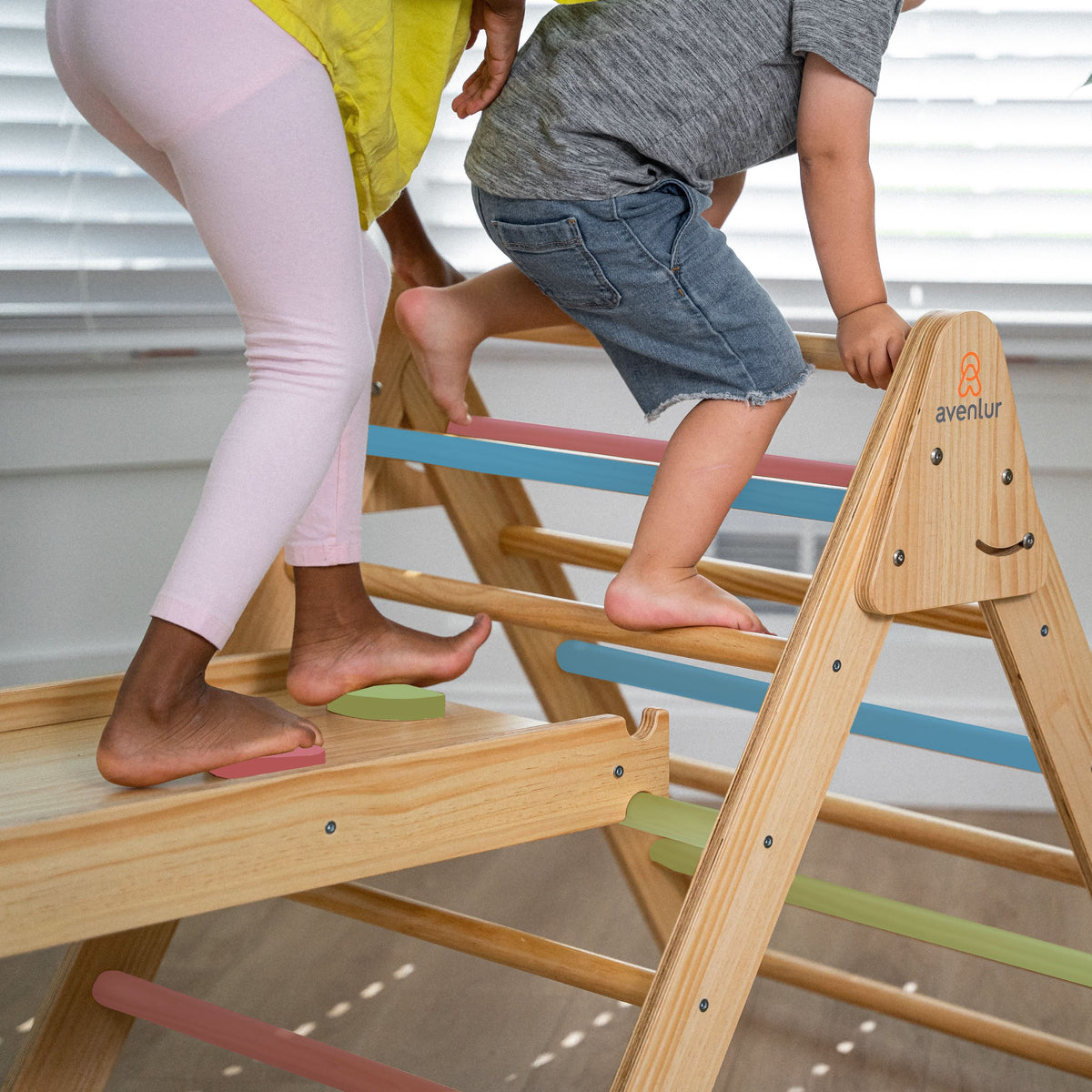 Child playing on the Avenlur Hazel Montessori climber