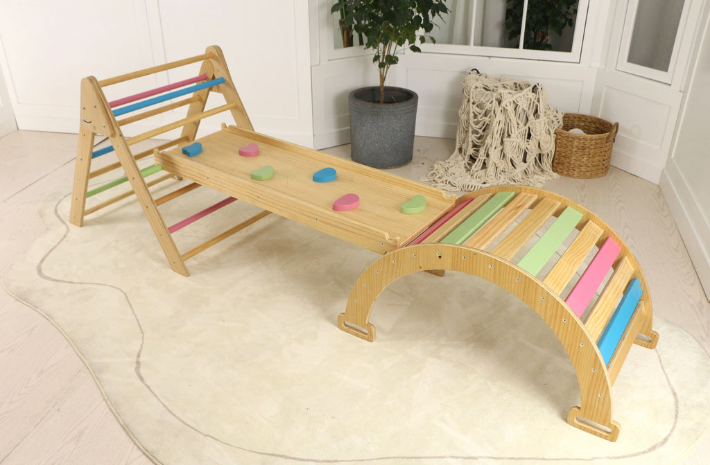 Avenlur Hazel Pikler set for toddler gross motor play