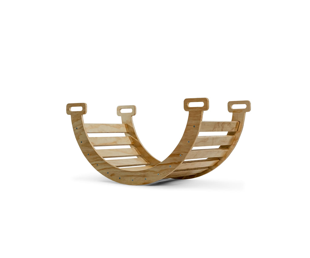 Avenlur Hazel Pikler triangle with slide in natural wood