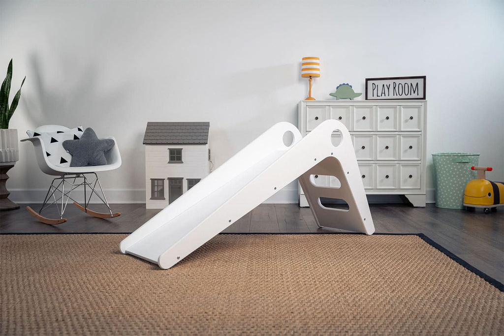 Avenlur Manuka small indoor slide that fits in the living room
