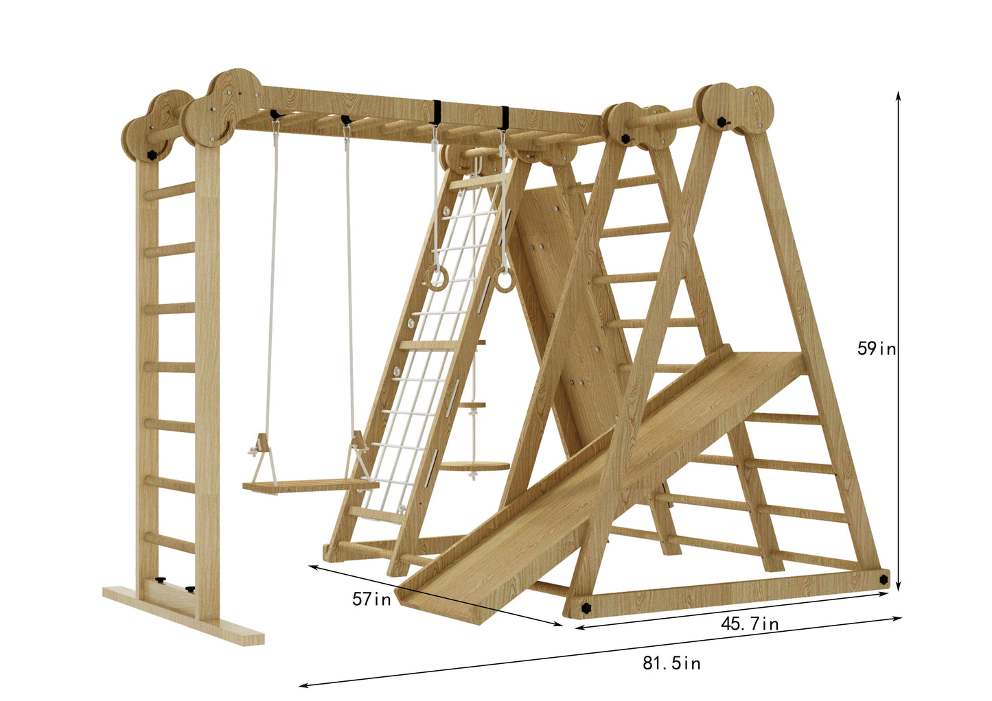 Chestnut - Jungle Gym intérieure 8 en 1 pour tout-petits